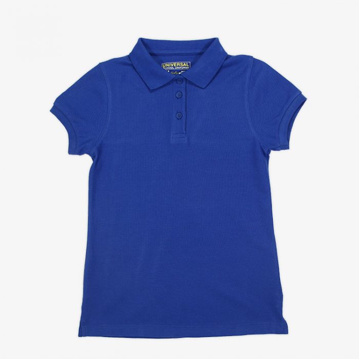 Girls Short Sleeve Pique Polo