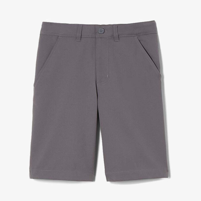 Boys Flat Front Stretch Twill Short